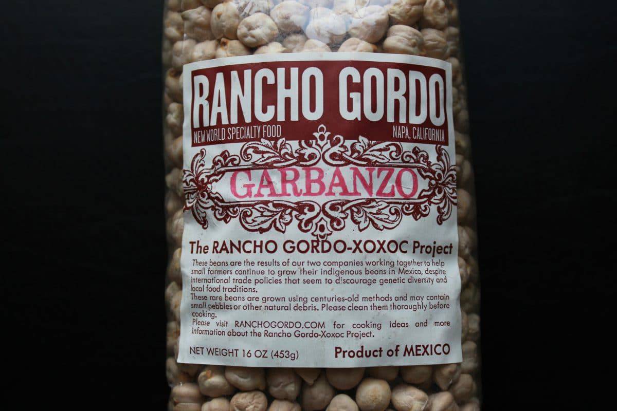 Rancho Gordo Beans / cranberry beans in a slow cooker