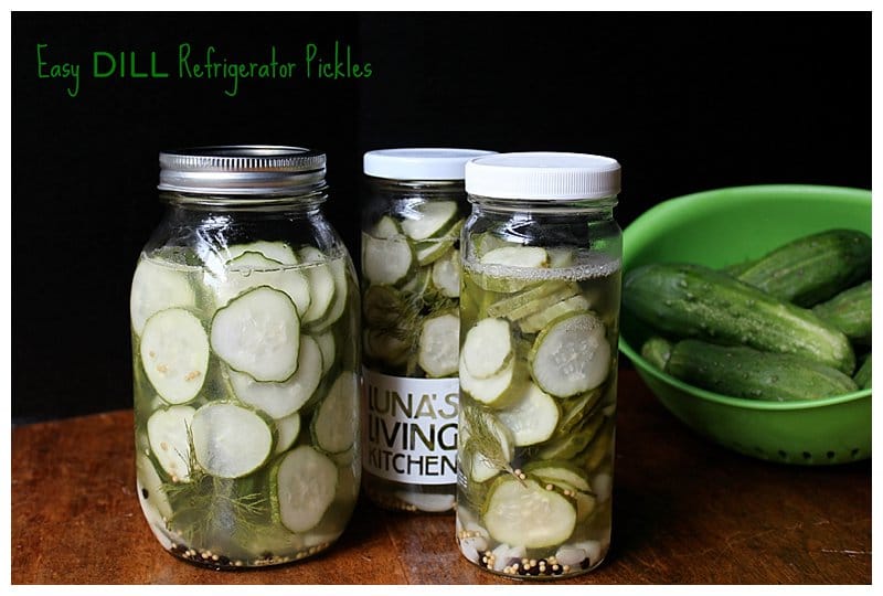 Easy Dill Refrigerator Pickles