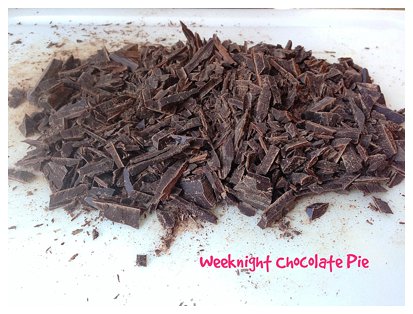 weeknight chocolate pie