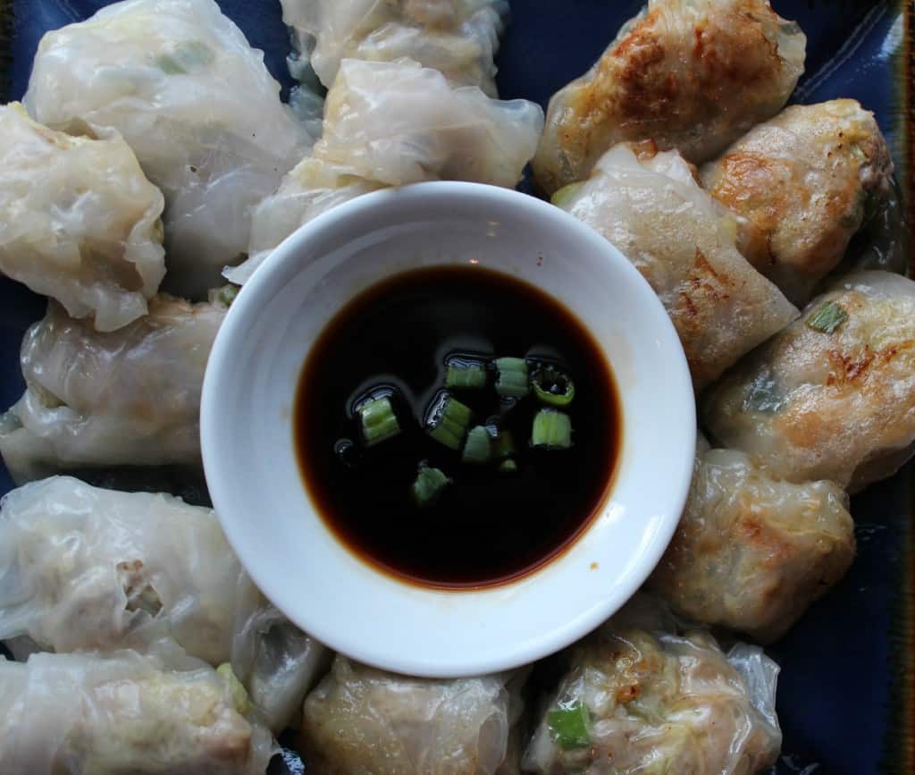 Steamed and Pan-Fried Gluten-Free Pork Dumplings