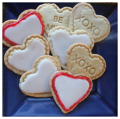 Simple Sugar Cookies With White Icing