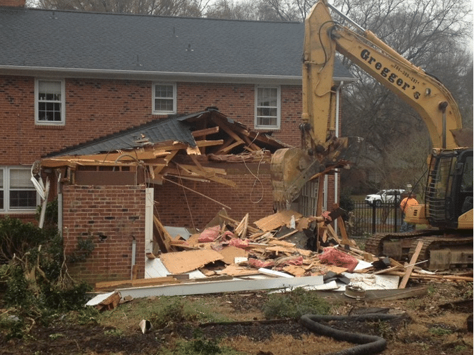 The renovation begins