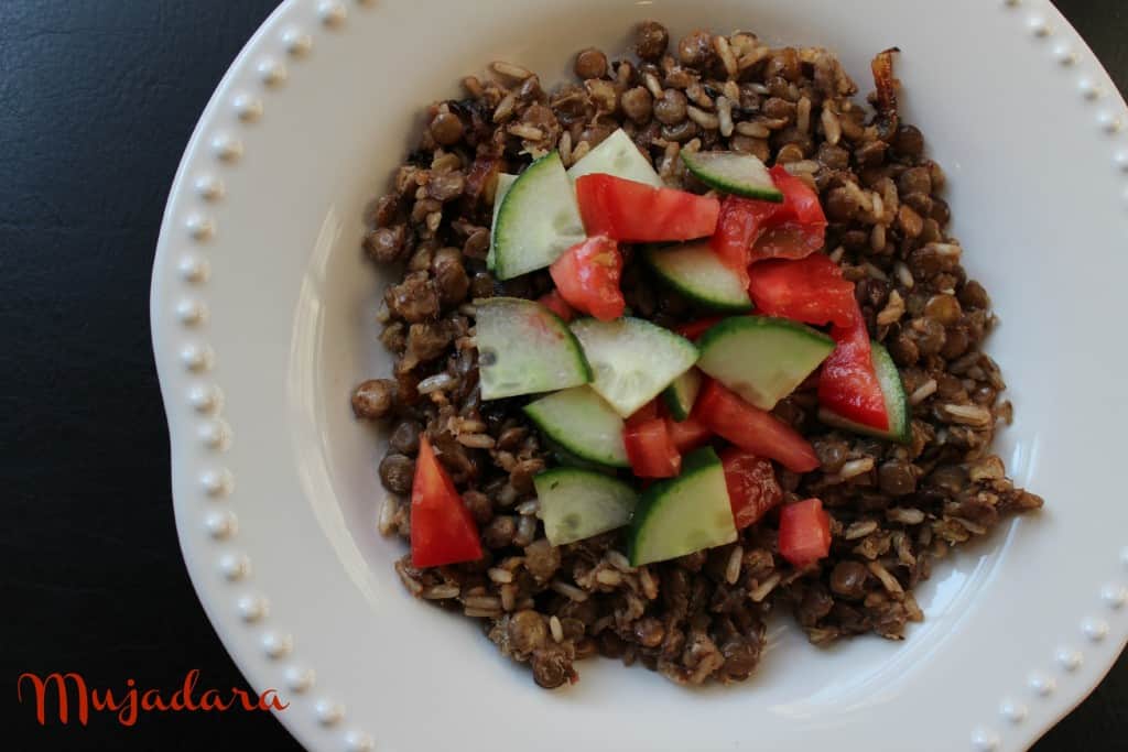 Mujadara With Lebanese Salata