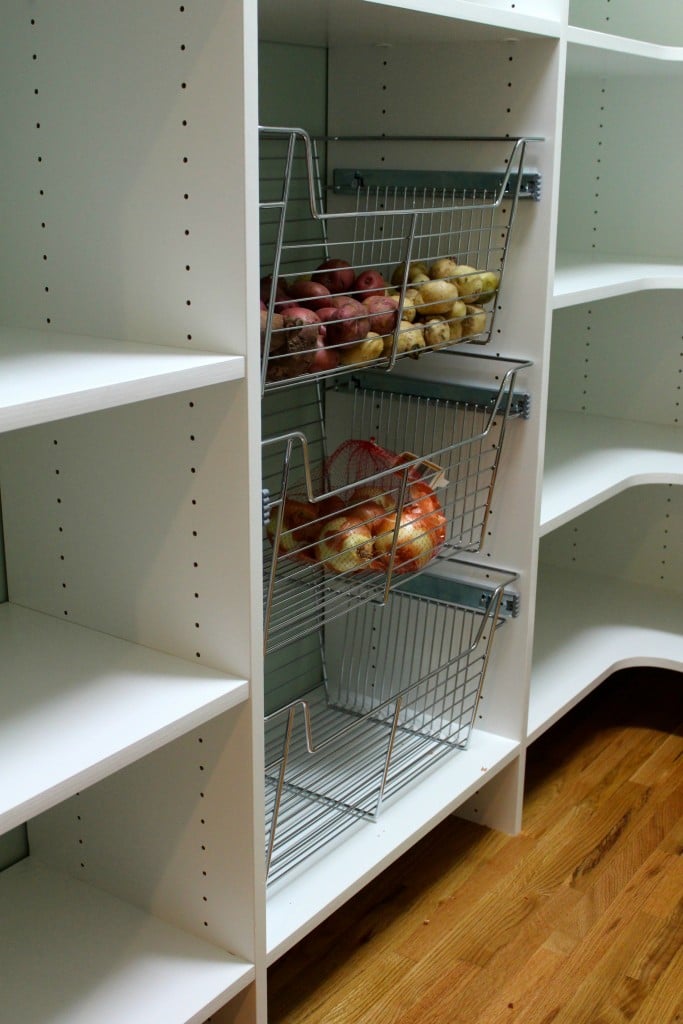 Baskets for onions and potatoes