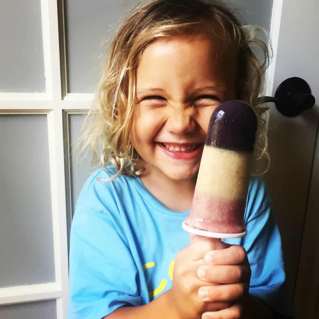 Red white and blue popsicles