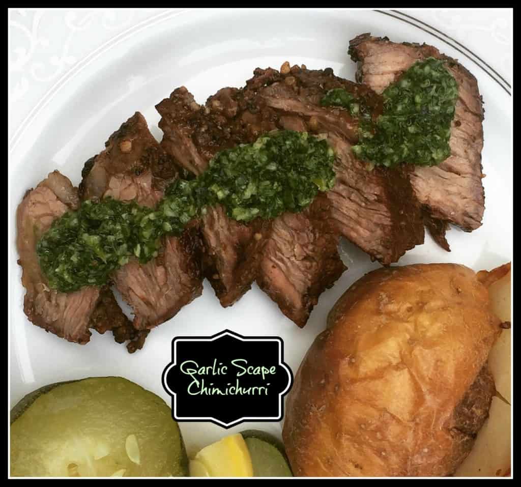 garlic scape chimichurri