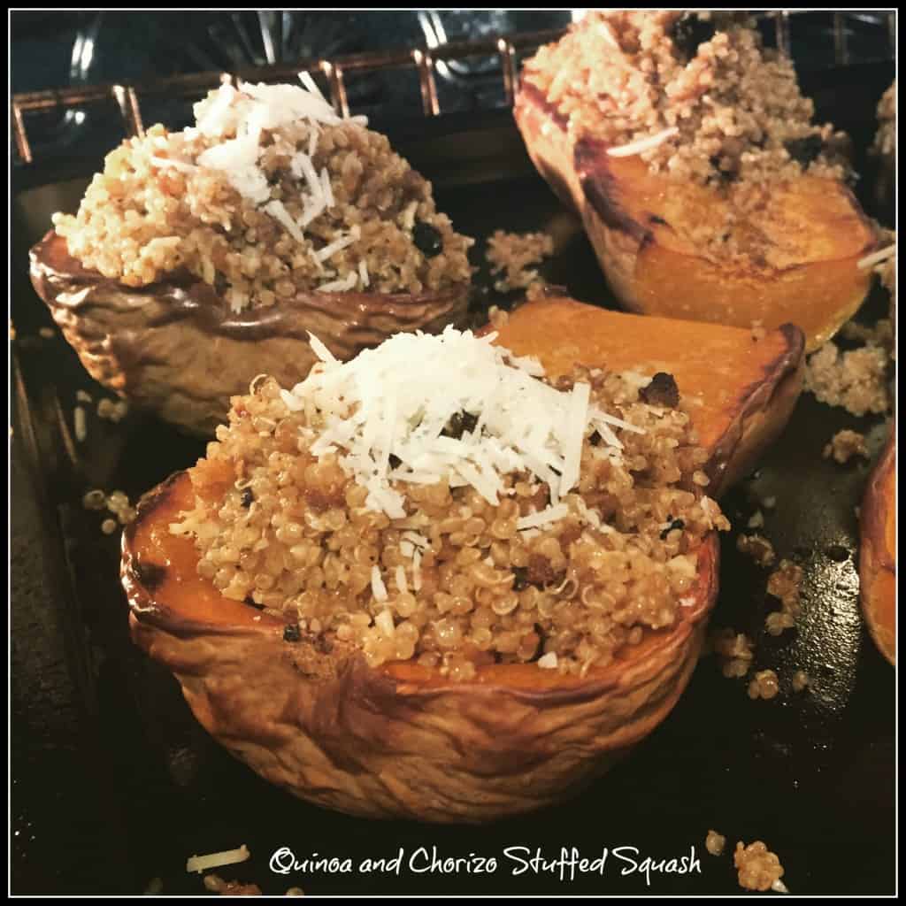 Quinoa and Chorizo Stuffed Squash