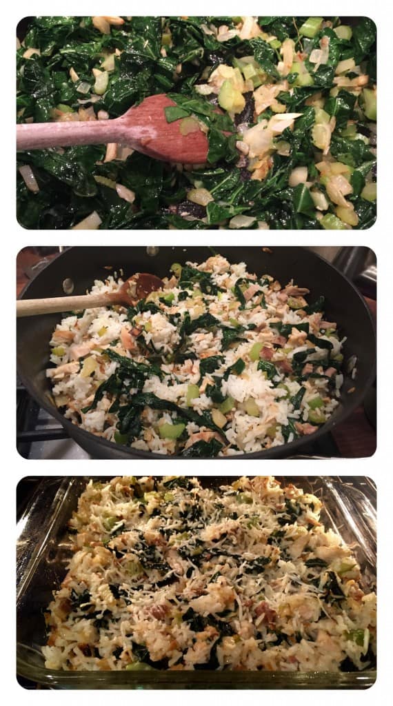 Turkey, Rice, and Collards Casserole