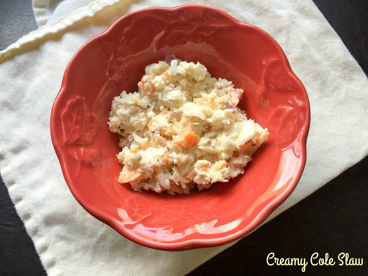 Creamy Cole Slaw (From A Food Processor!)