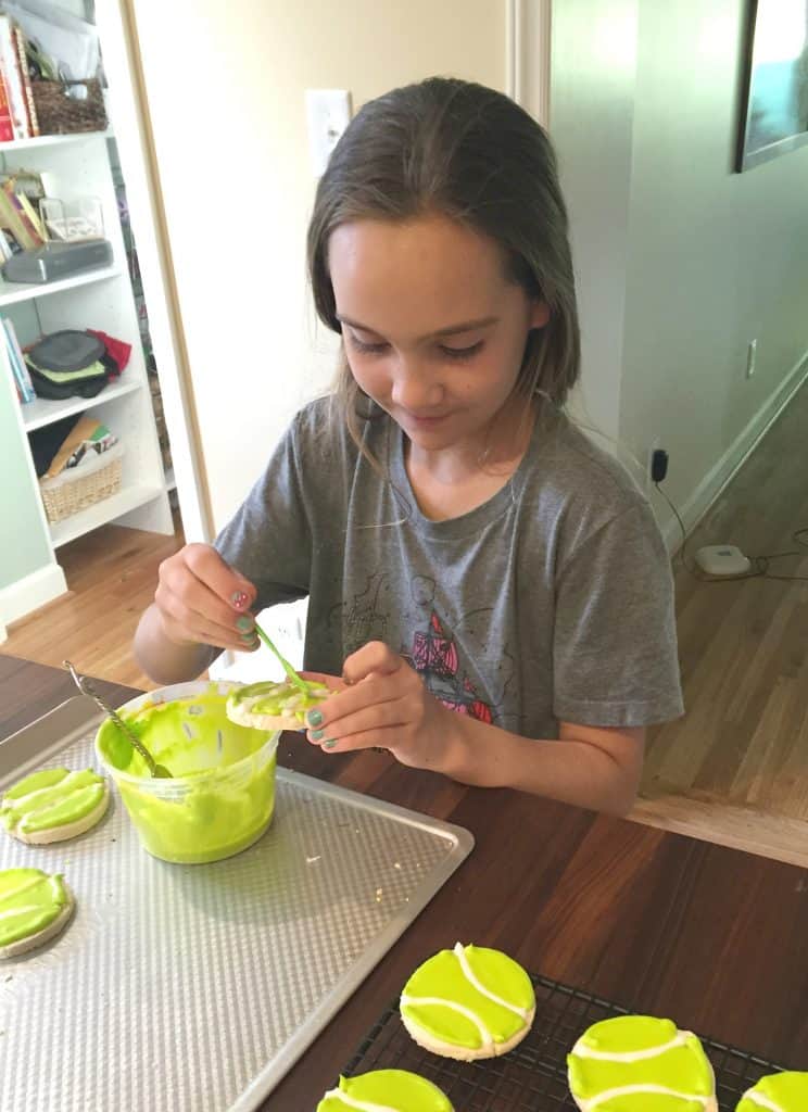 Julia With Tennis Cookies