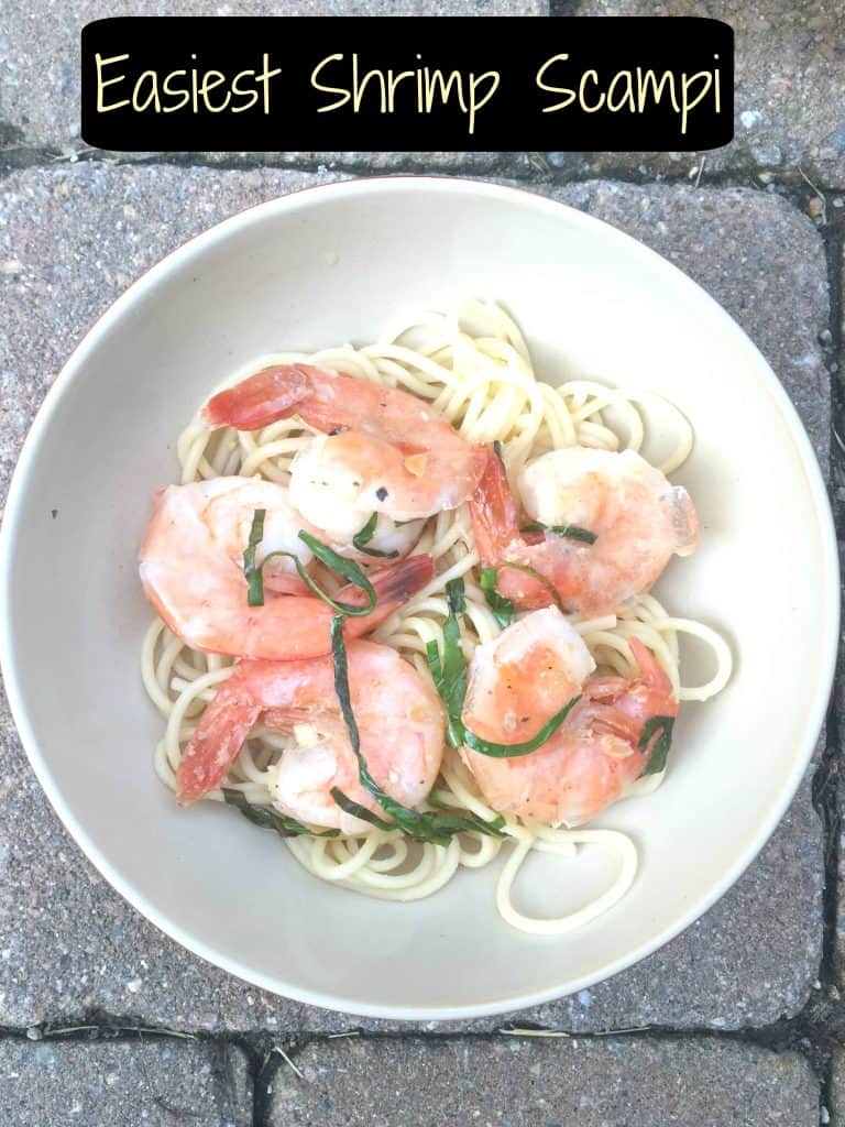 Easiest Shrimp Scampi || Erin Brighton | gluten-free | seafood | kid friendly dinners | cooking tips