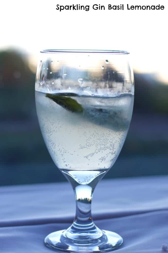 Sparkling Gin Basil Lemonade