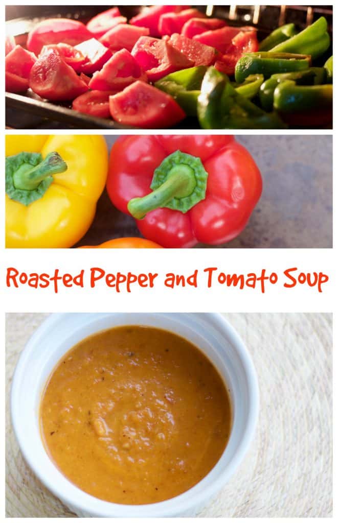 Roasted pepper and tomato soup