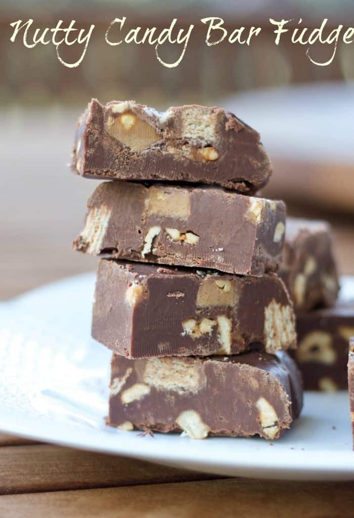 Nutty Candy Bar Fudge || Erin Brighton | #SundaySupper | gluten-free | dessert | chocolate | Halloween recipes