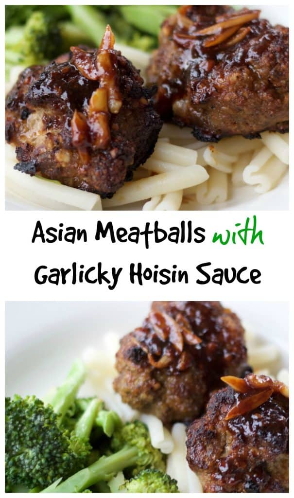 Asian Meatballs With Garlicky Hoisin Sauce || Erin Brighton || gluten free | easy dinner | cooking tips | Asian meals | meatballs | paleo