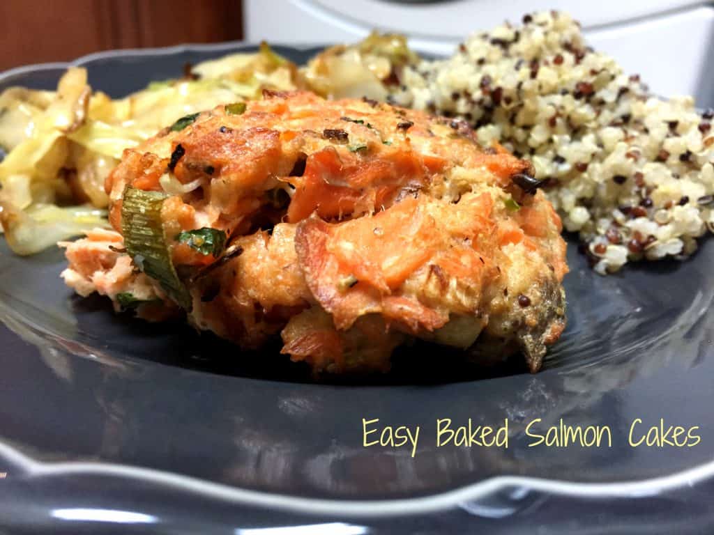 Easy Baked Salmon Cakes || Erin Brighton | gluten free | seafood recipes | dinner