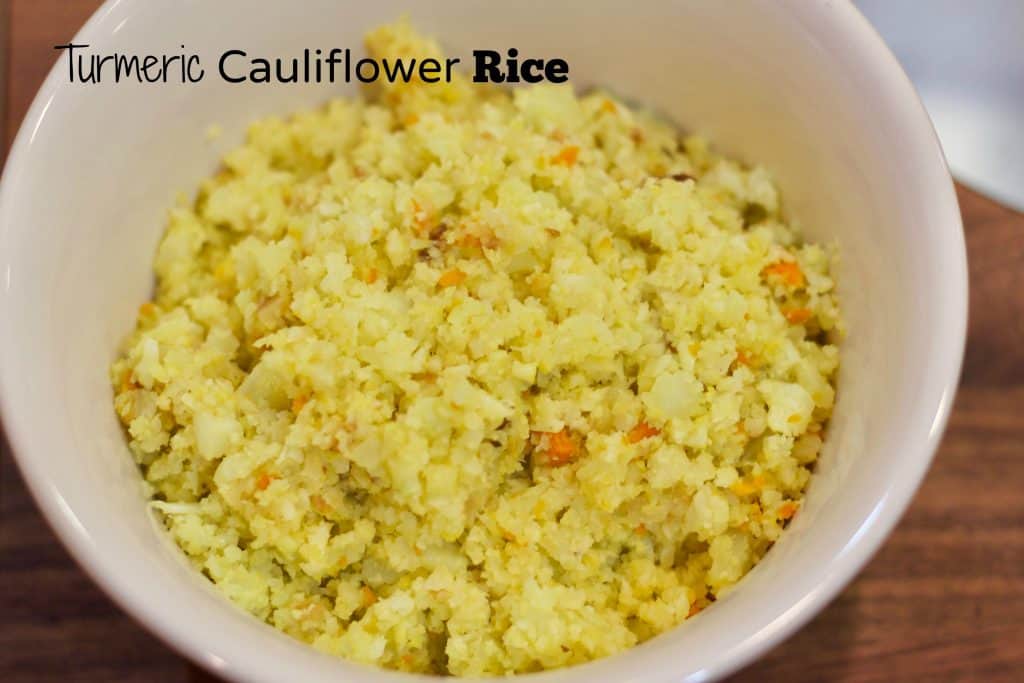 turmeric cauliflower rice || Erin Brighton | grain free | whole30 | paleo | gluten-free