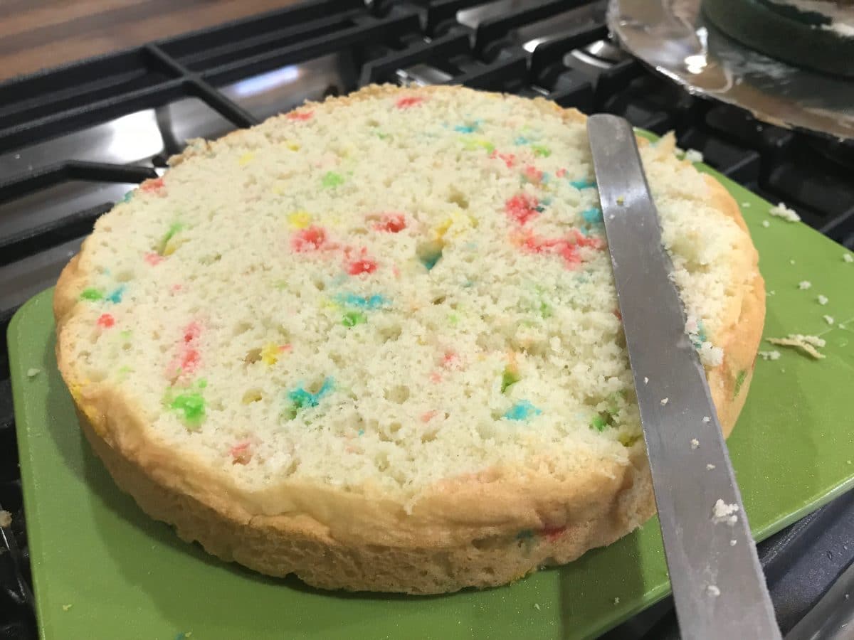 How To Make An Exploding Sprinkle Cake || Erin Brighton | birthday cakes | baking | cake decorating | kid birthday cakes | gluten free baking