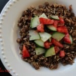 Mujadara With Lebanese Salata