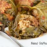 Baked stuffed collards