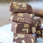 Nutty Candy Bar Fudge || Erin Brighton | #SundaySupper | gluten-free | dessert | chocolate | Halloween recipes