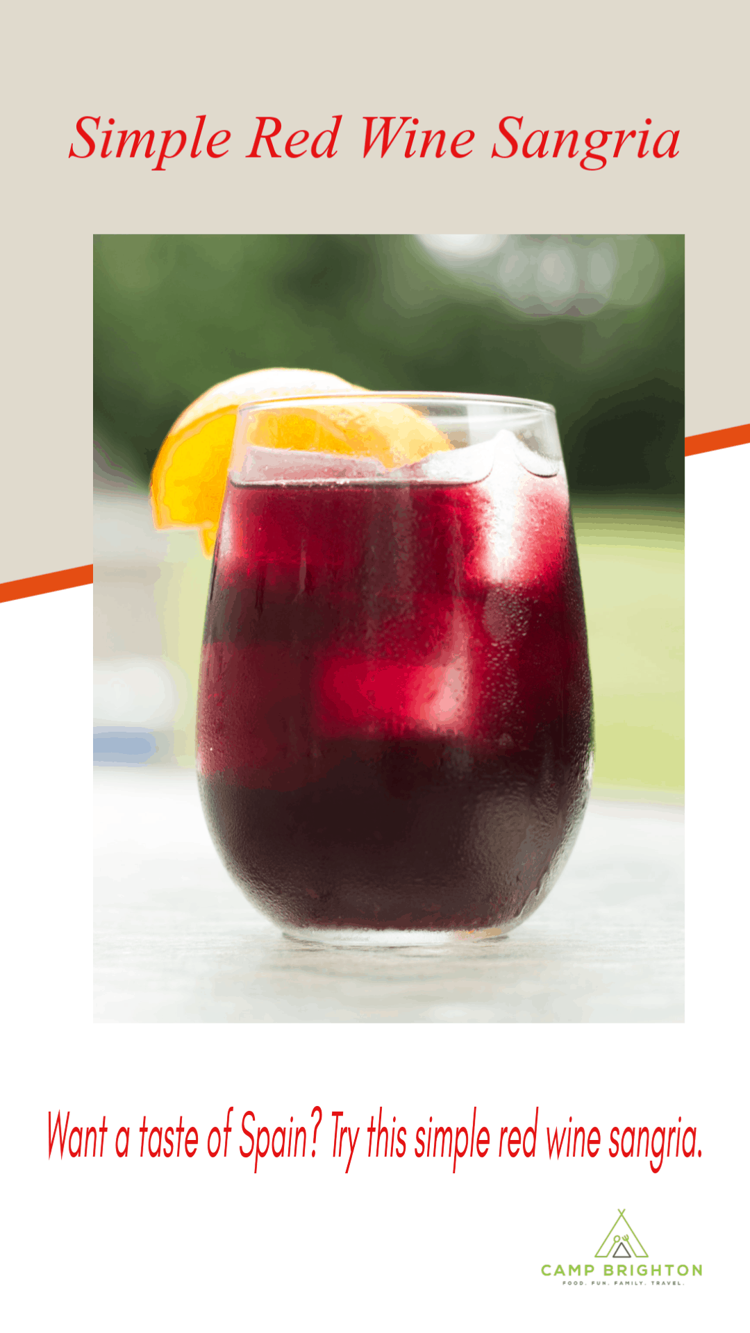 Simple Red Wine Sangria